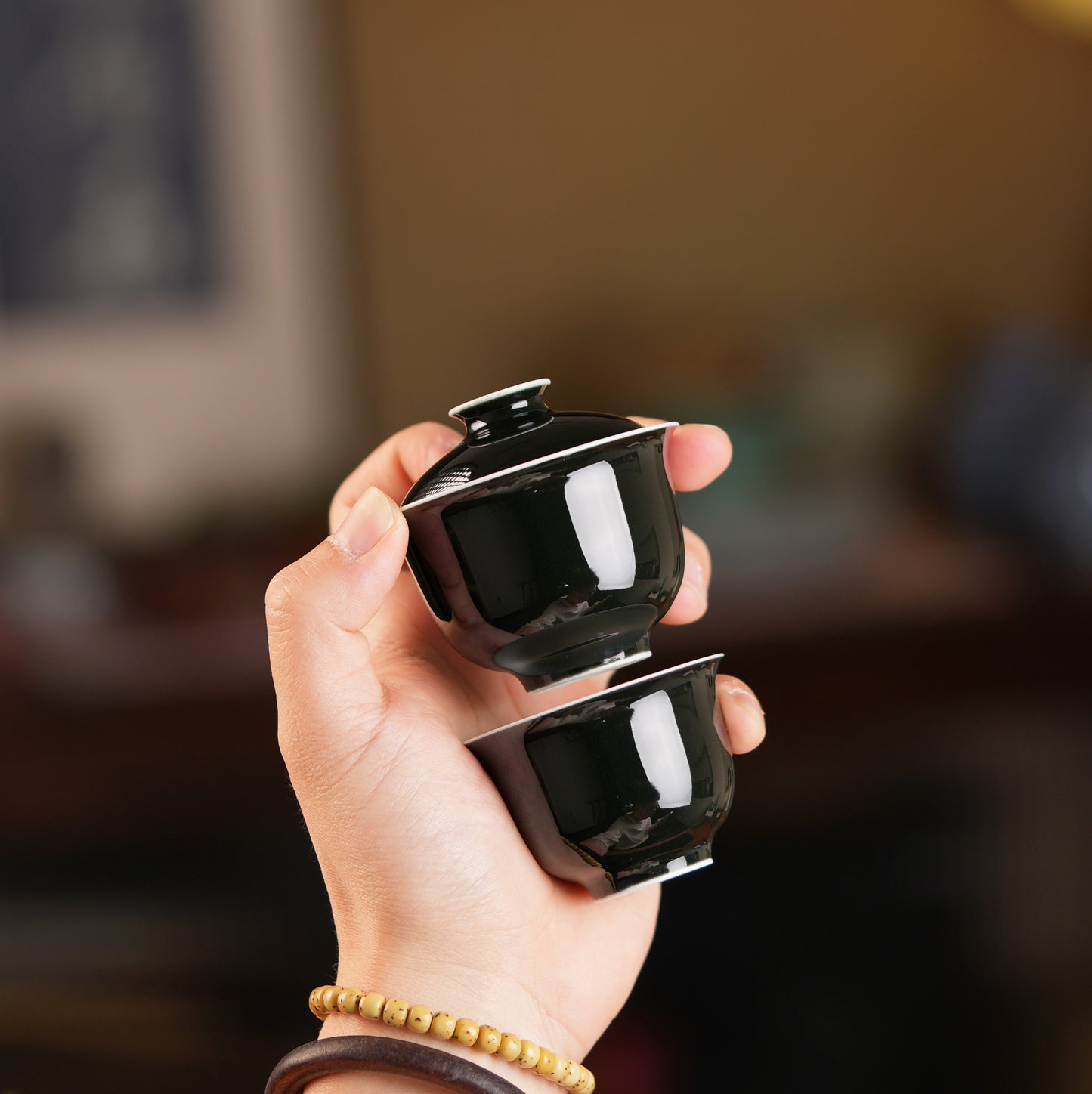 Teaware - Mini Gaiwan set (Black, 60cc)